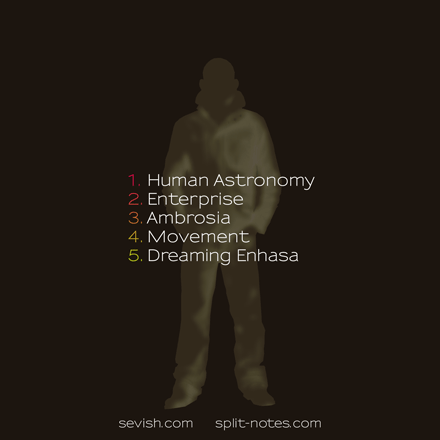 Human Astronomy EP by Sevish, reverse cover
